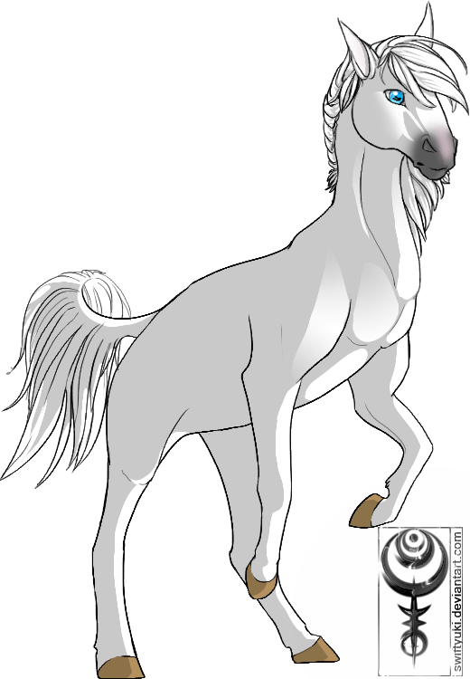 Commission for someone of a horse/OC named Eclipse