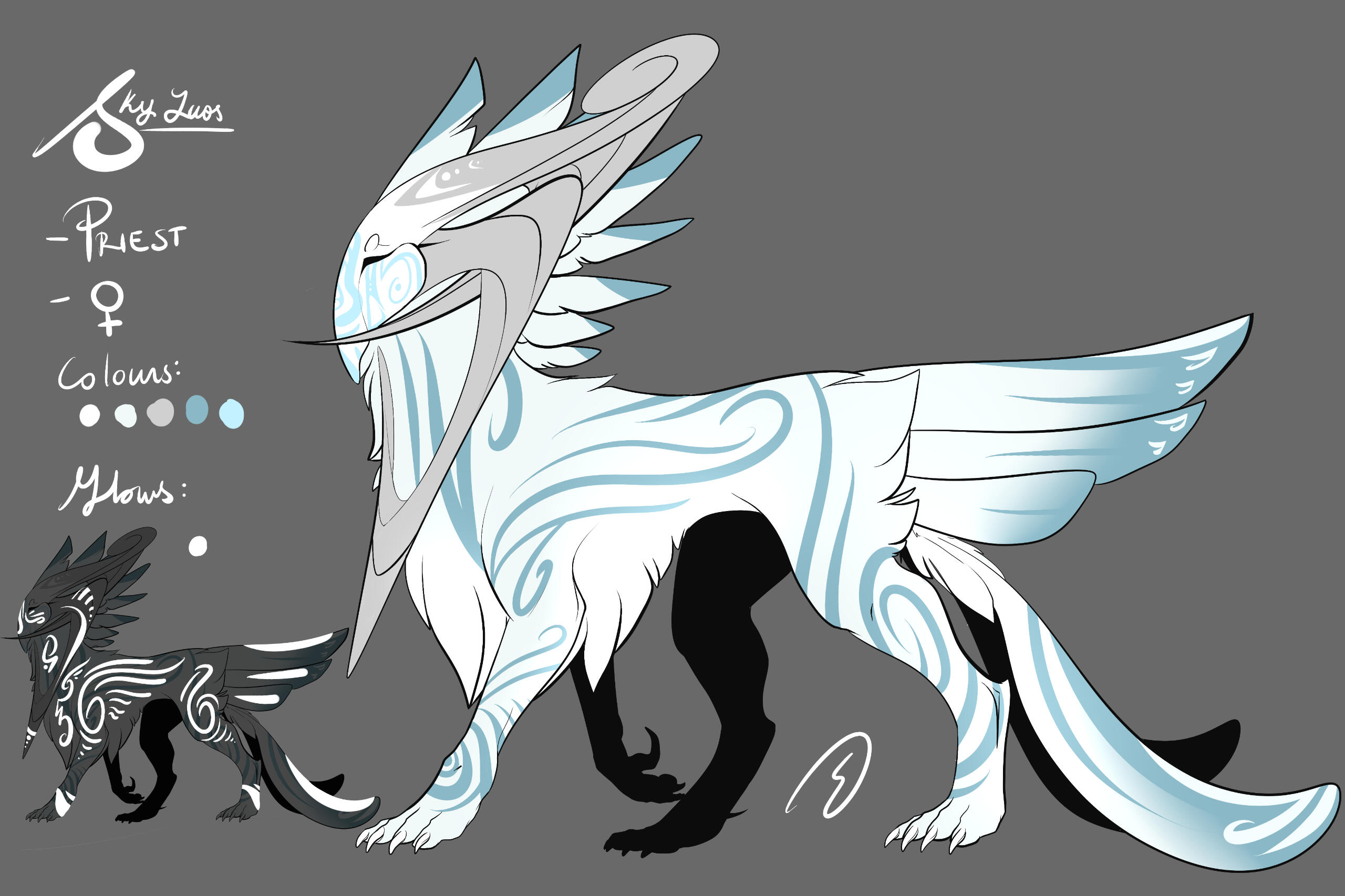 Design commission for someone of an elder sky Luos