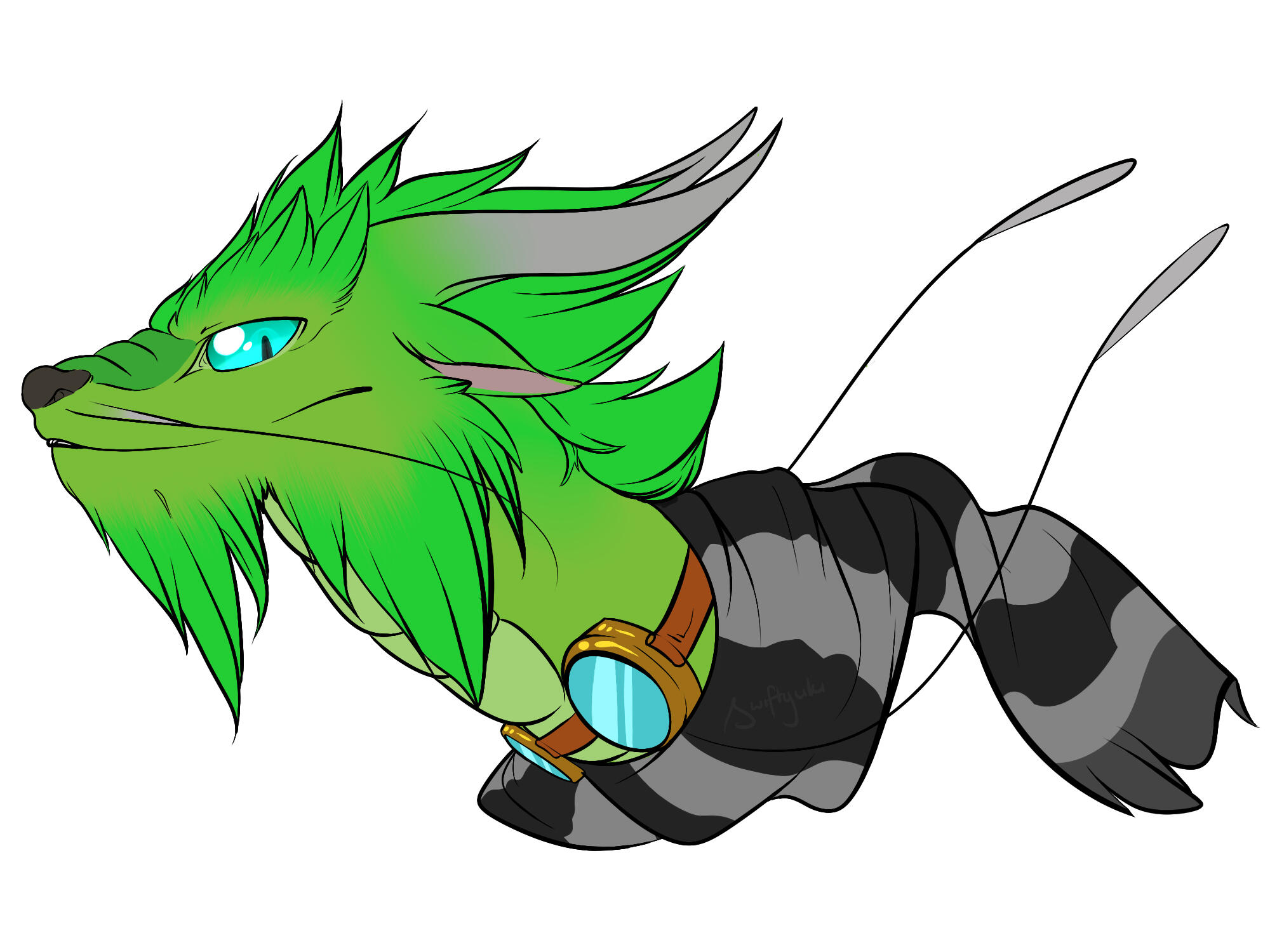 Flight Rising commission for lyra531 of their Imperial OC