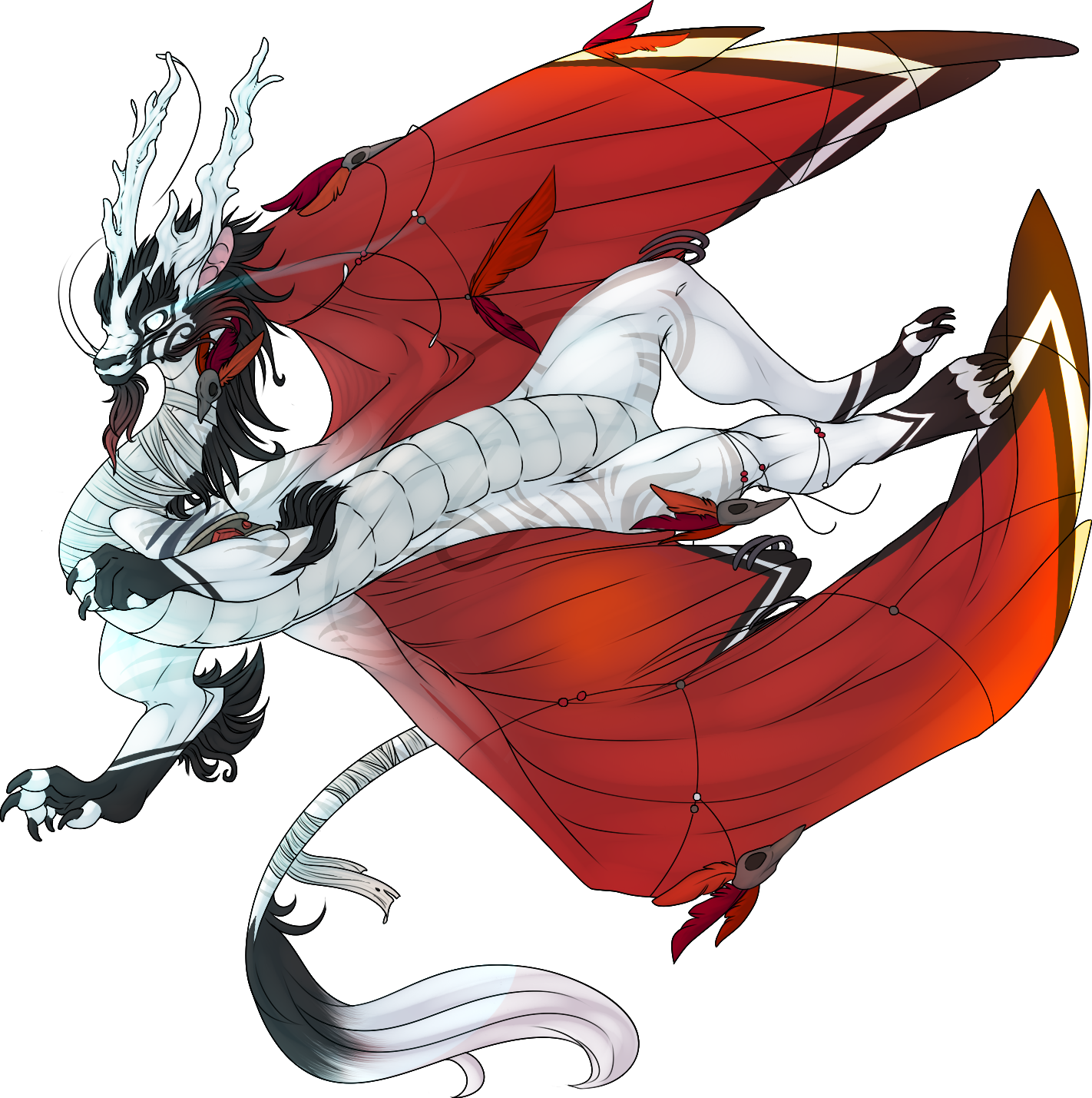 Flight Rising commission for someone of their Imperial dragon OC