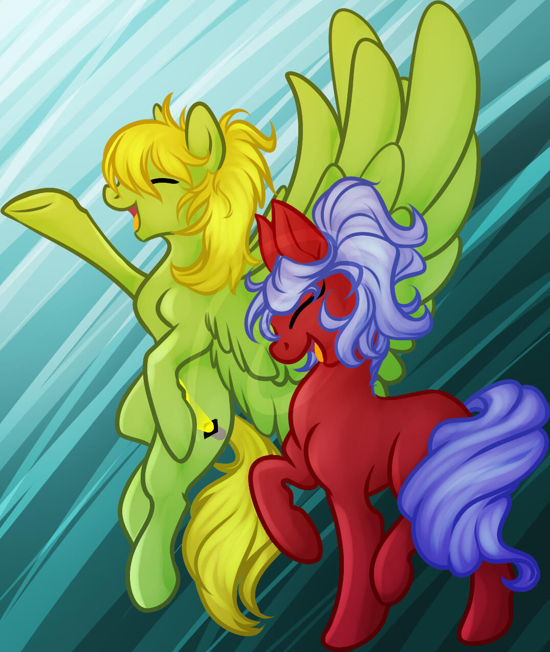 Commission for someone of their MLP OC pairing