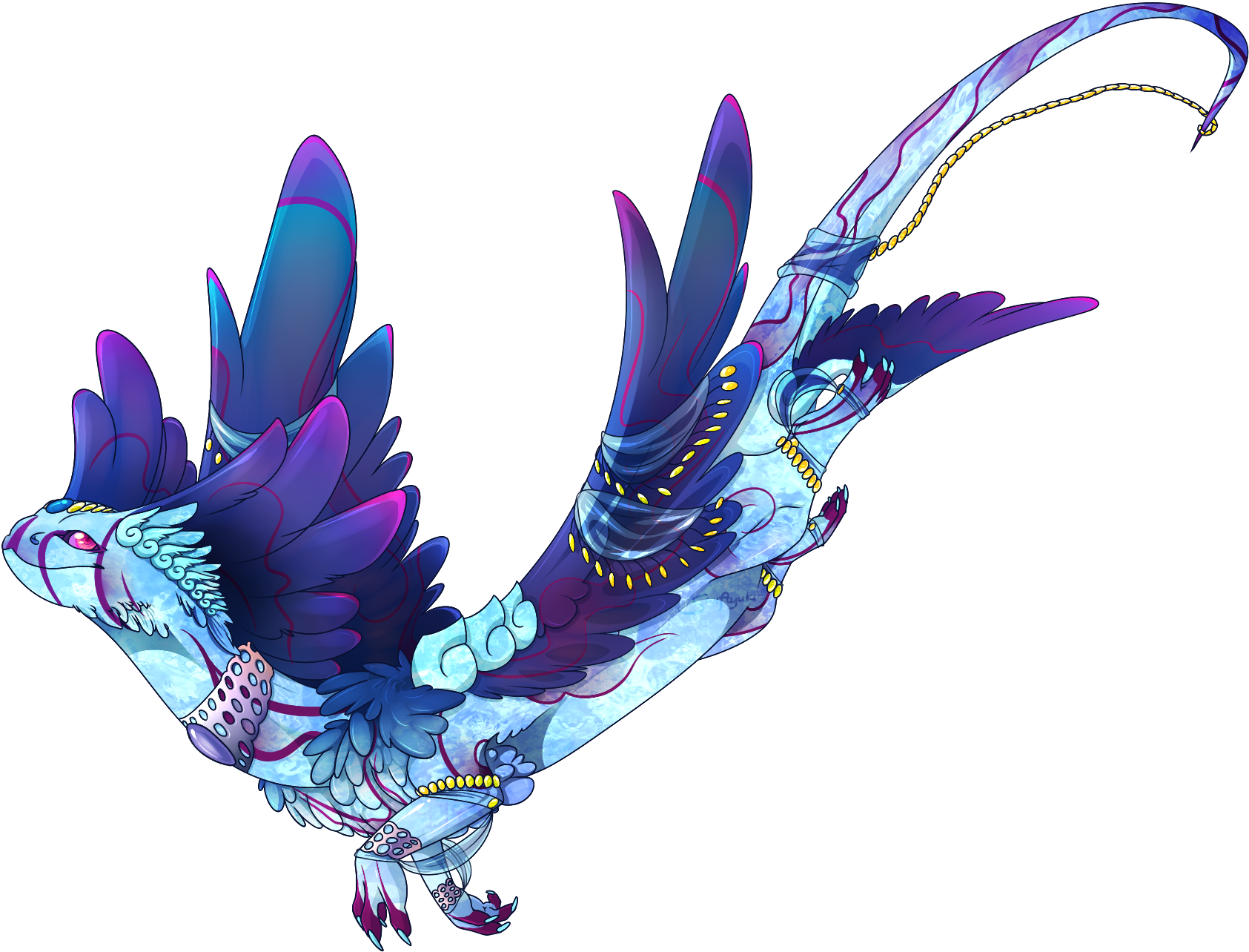 Flight Rising commission for someone of their Coatl OC