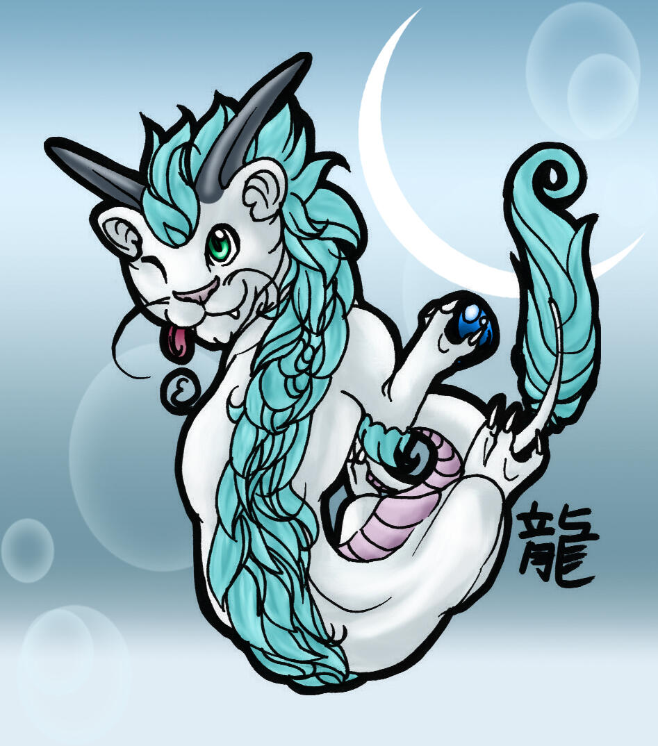 A dragon I drew for my grandfather.