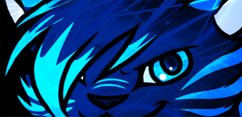 A banner closeup of my fursona&#39;s face