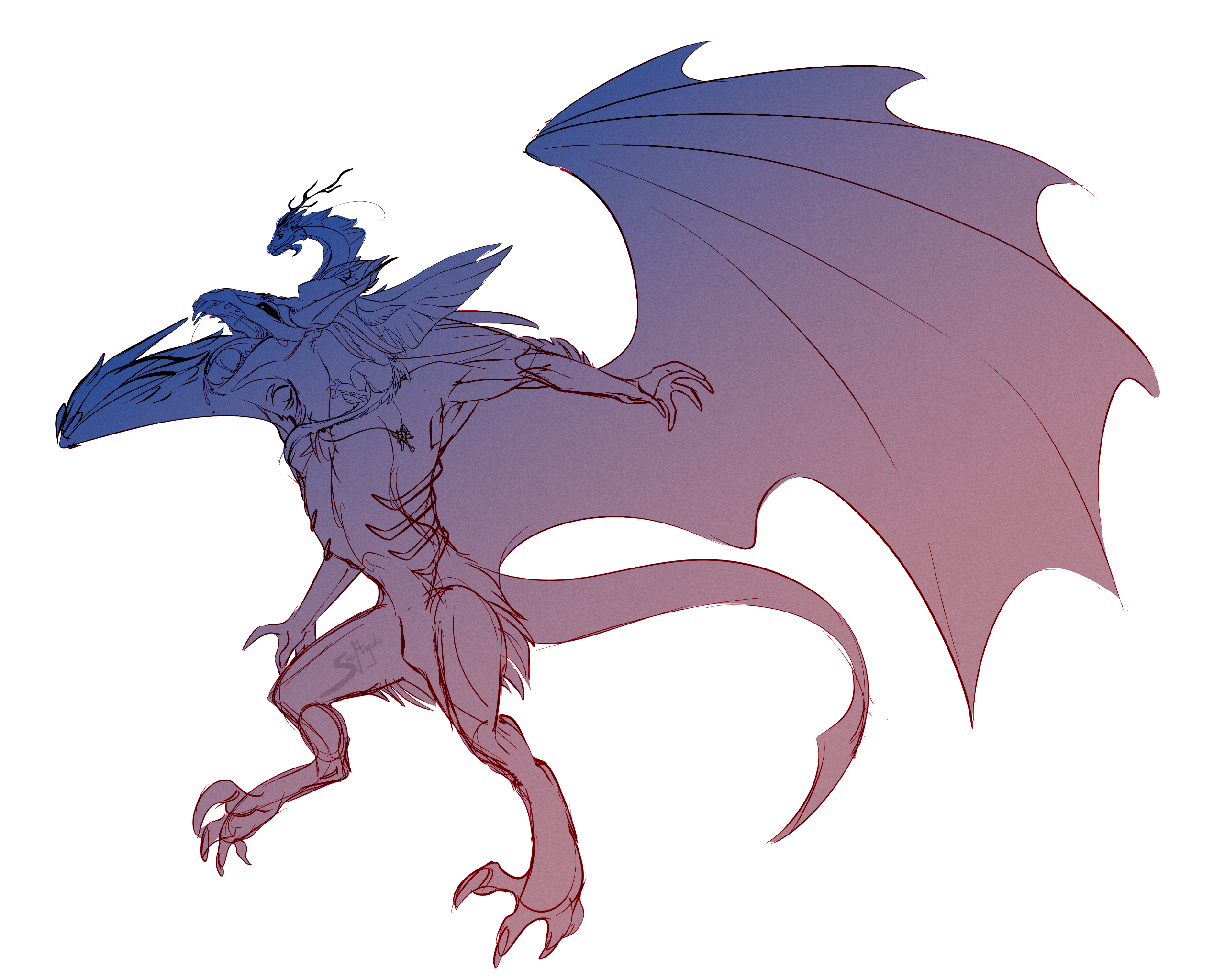 Sketch commission for someone of their OC