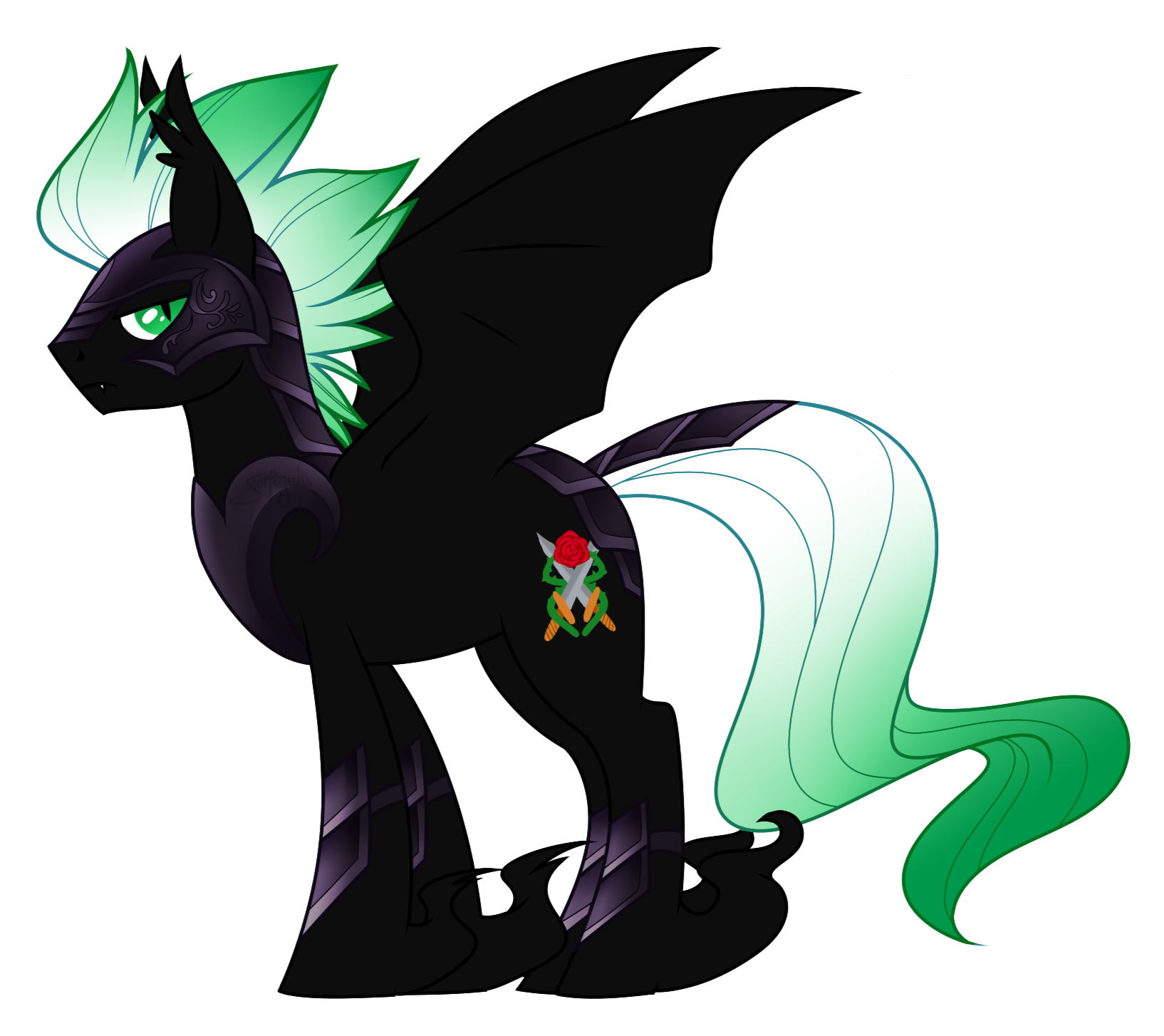 Commission of someone&#39;s vampire ghost MLP OC