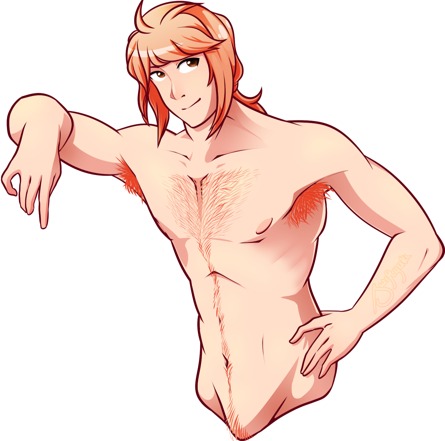 Commission for someone of their male OC