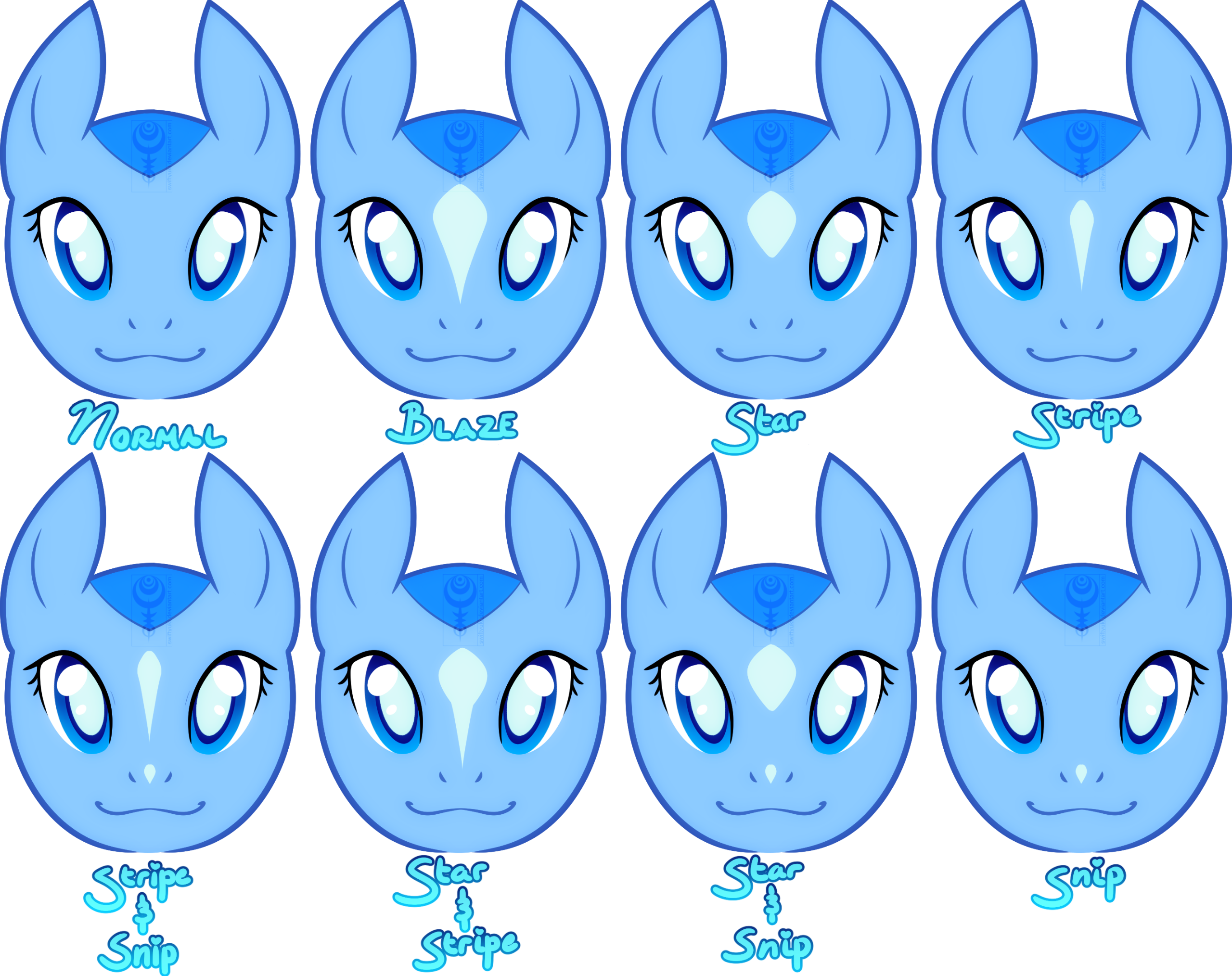 Variations of markings on Northwind&#39;s face