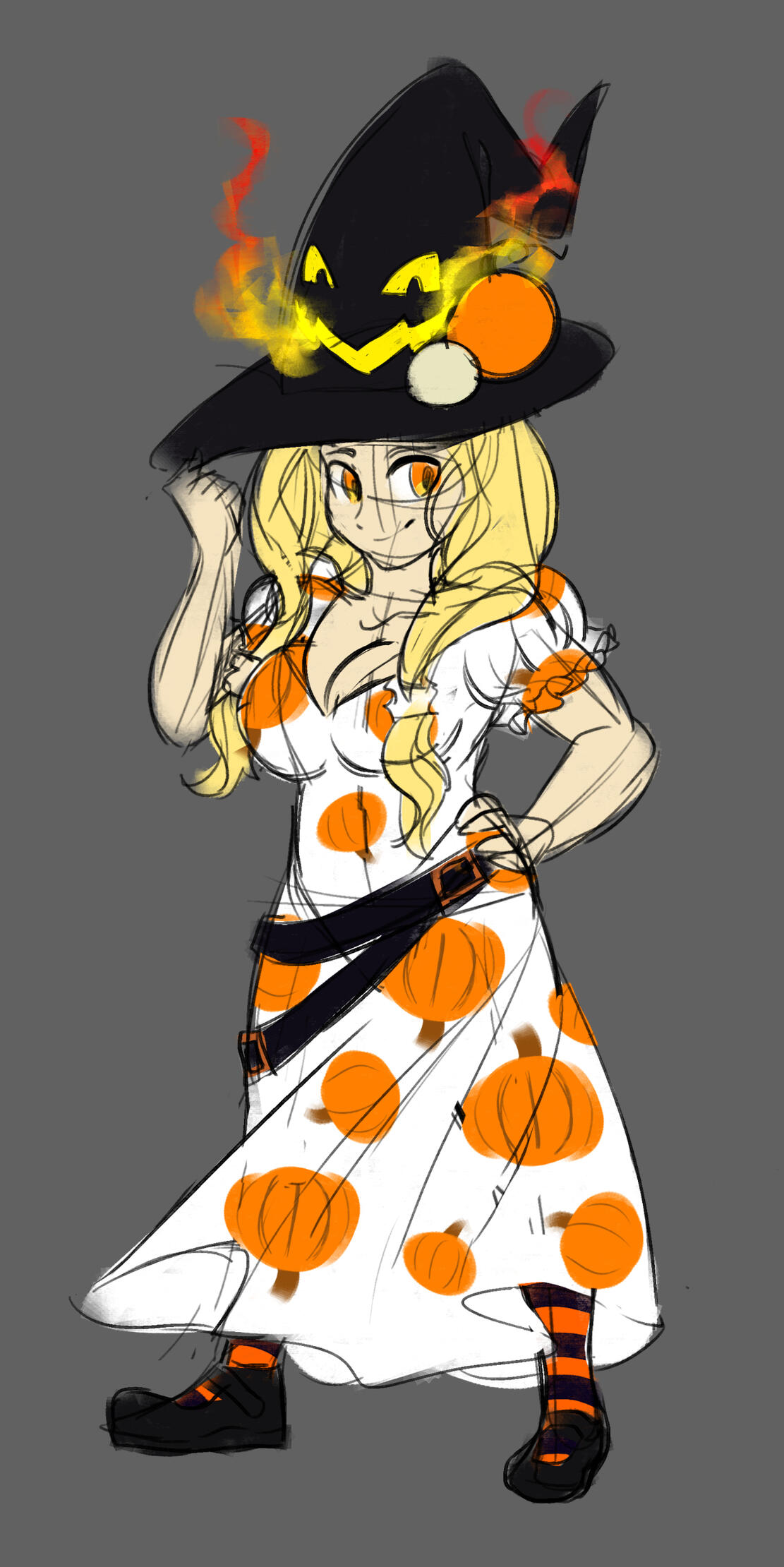 Character concept design for necrosomatic of his OC, Paka