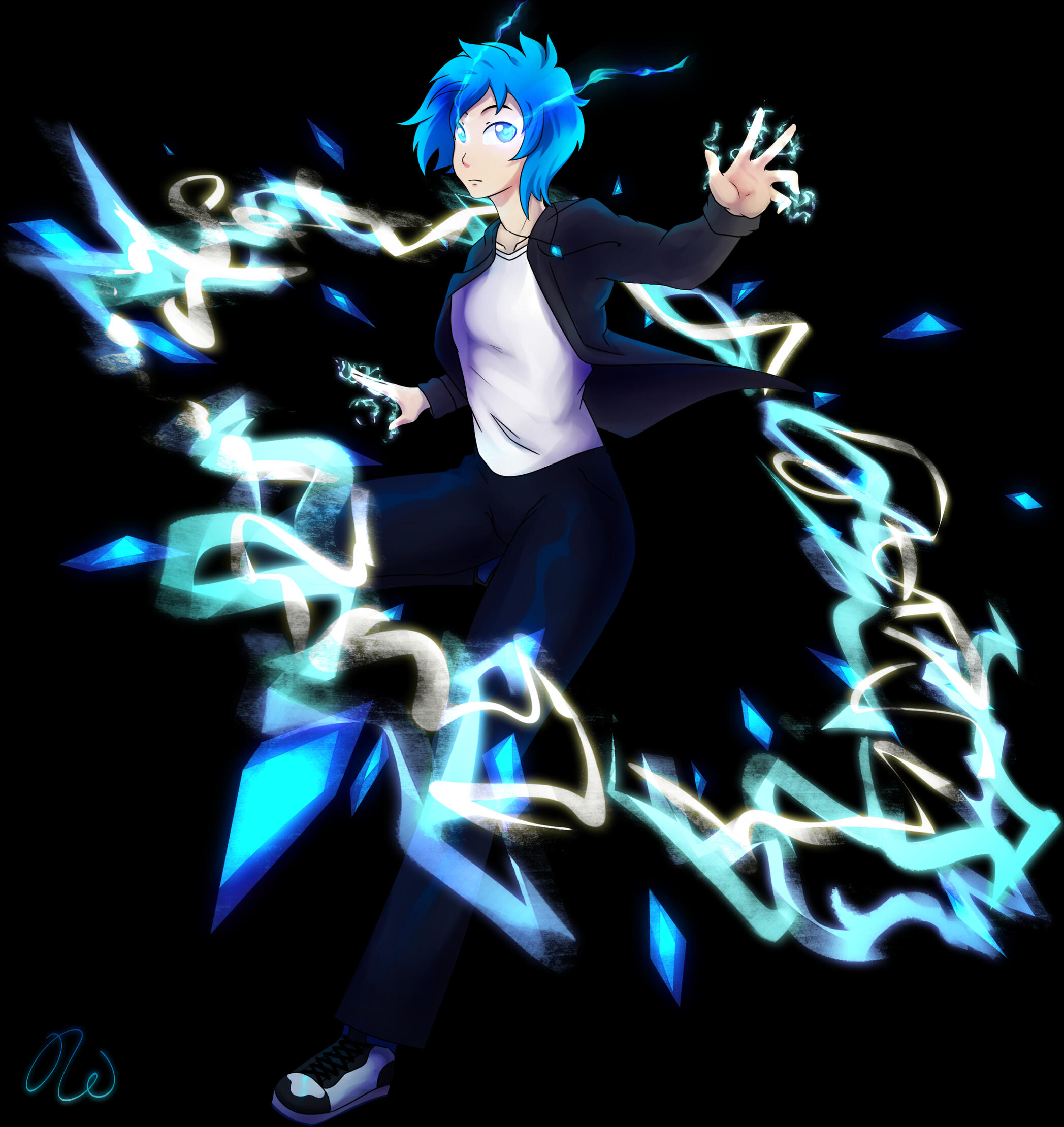 Commission for FoolishSparky of his OC, Cas