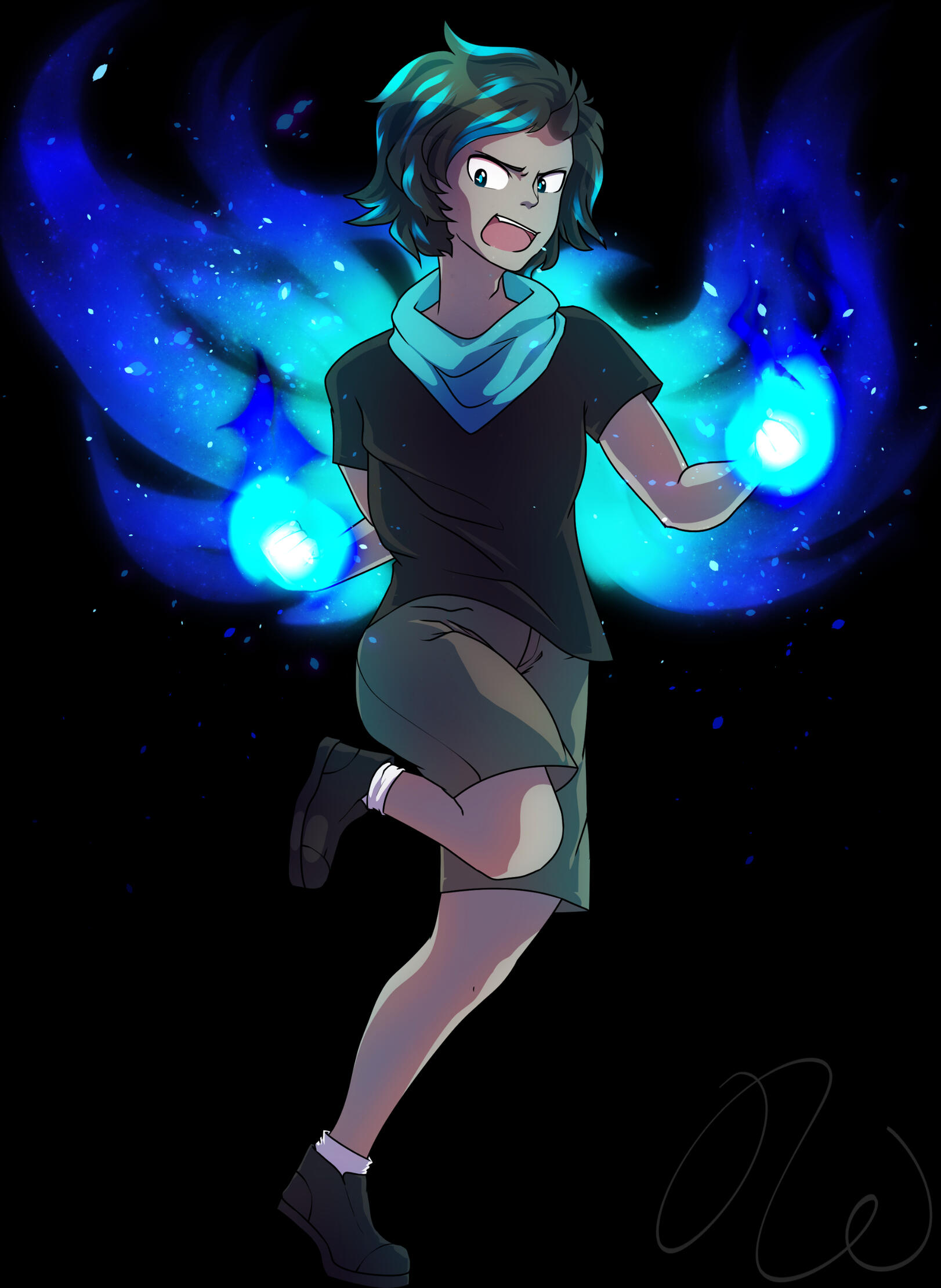 Commission for FoolishSparky of his OC, Chris