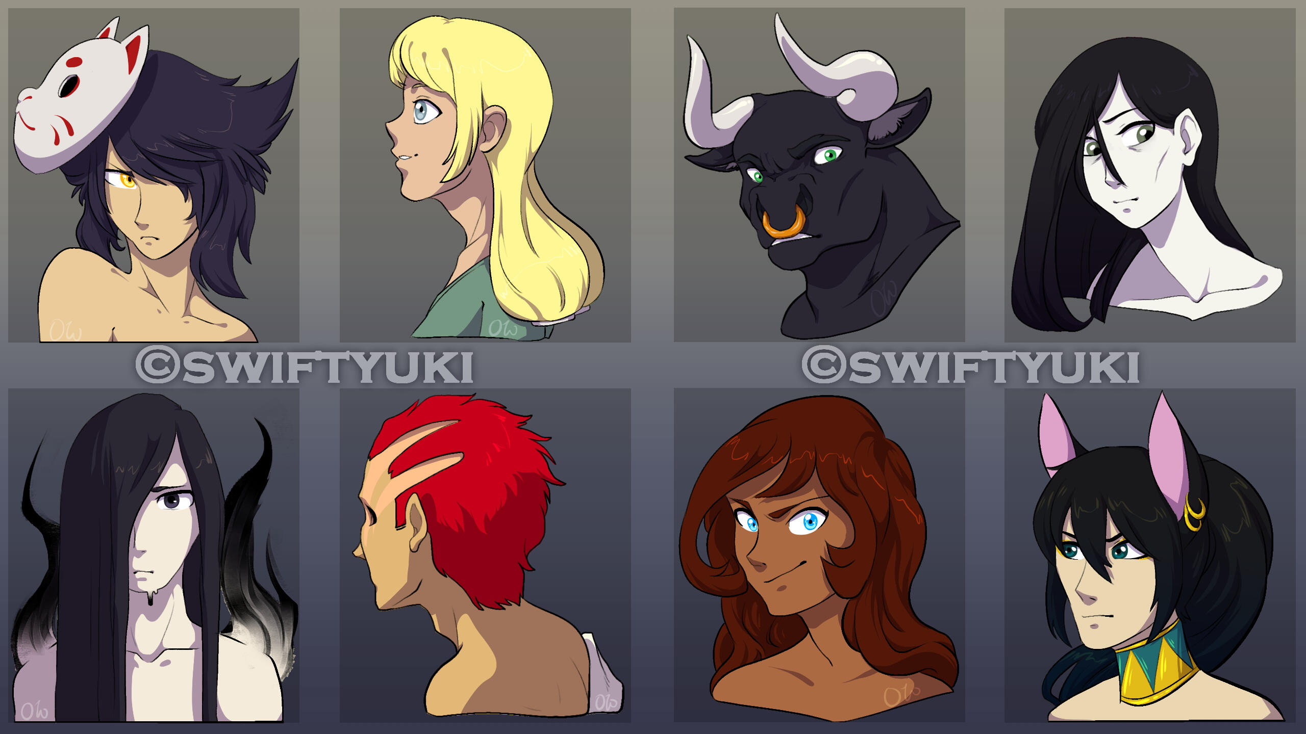 A bunch of NPC designs