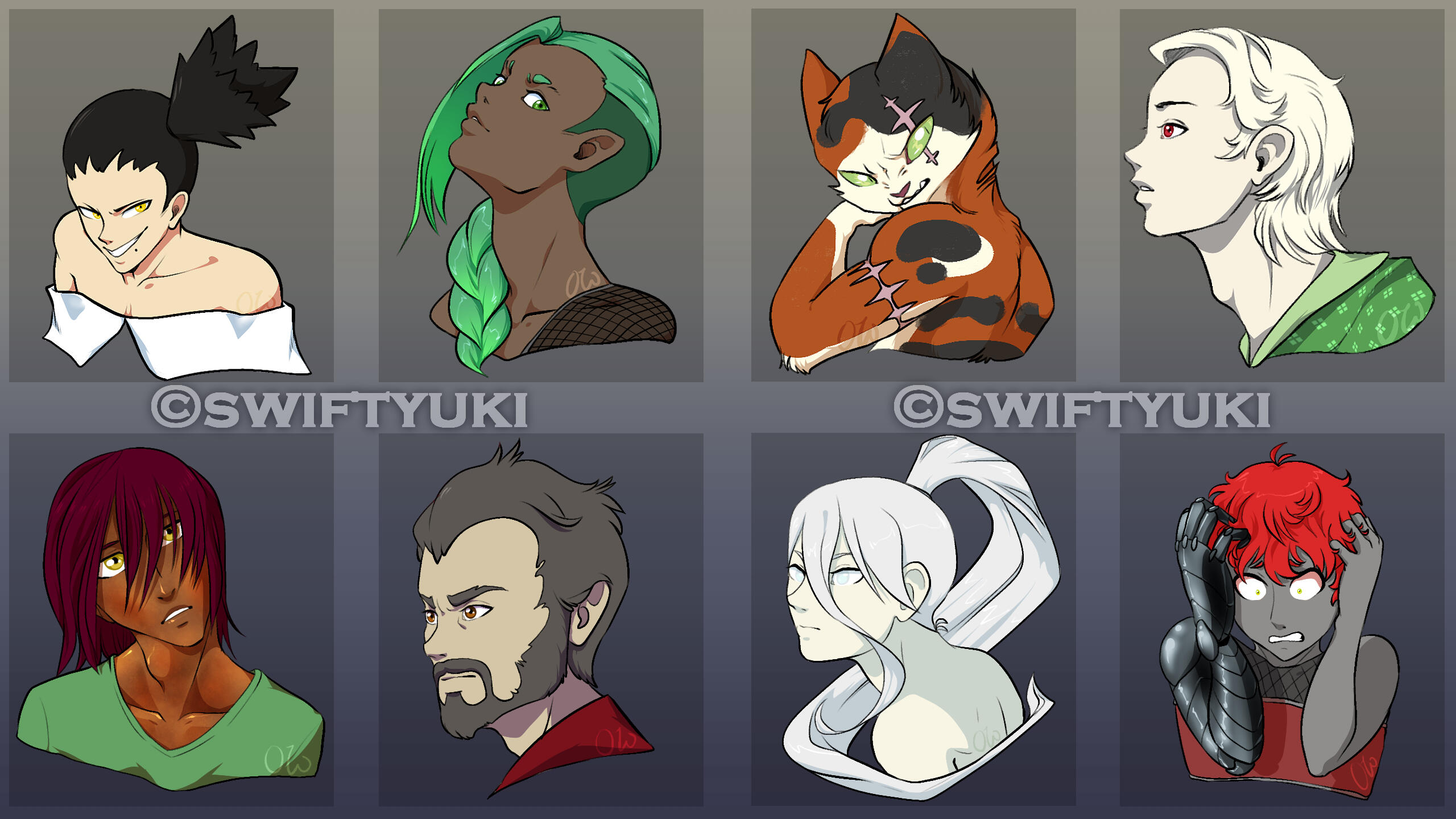 A bunch of NPC designs