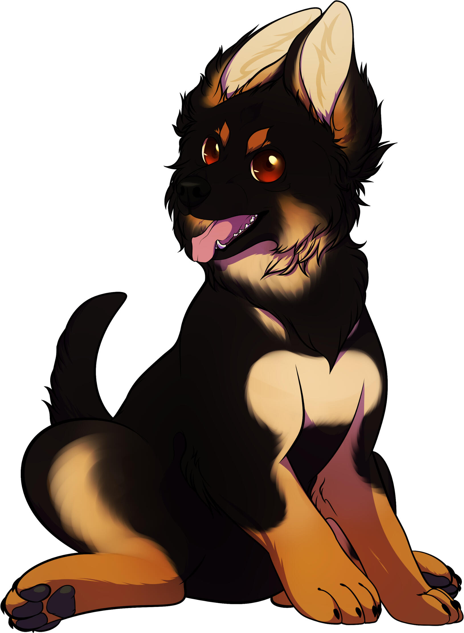 Image of a GSD puppy for a charity auction event