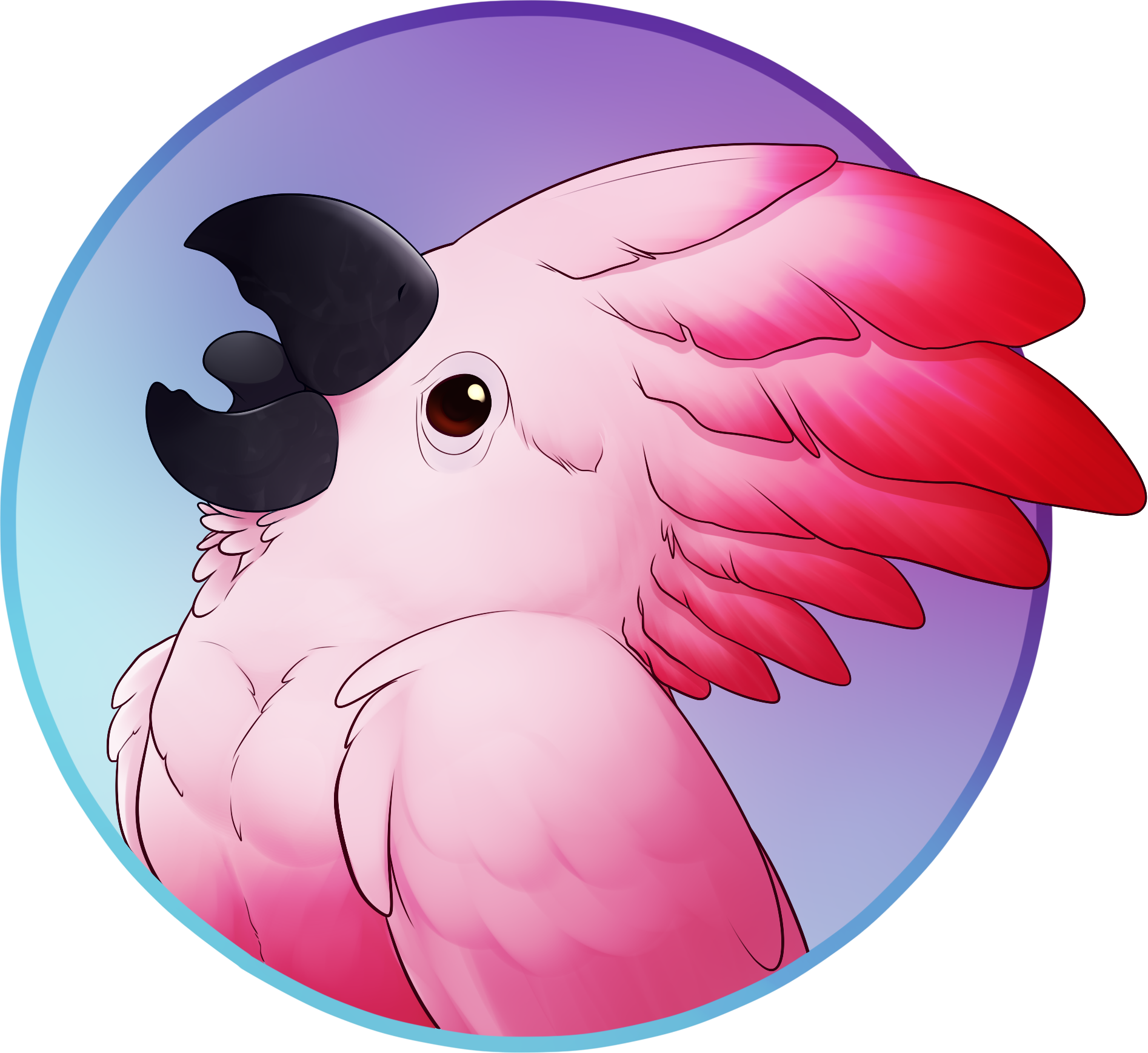 Image of a cockatoo for a charity auction event