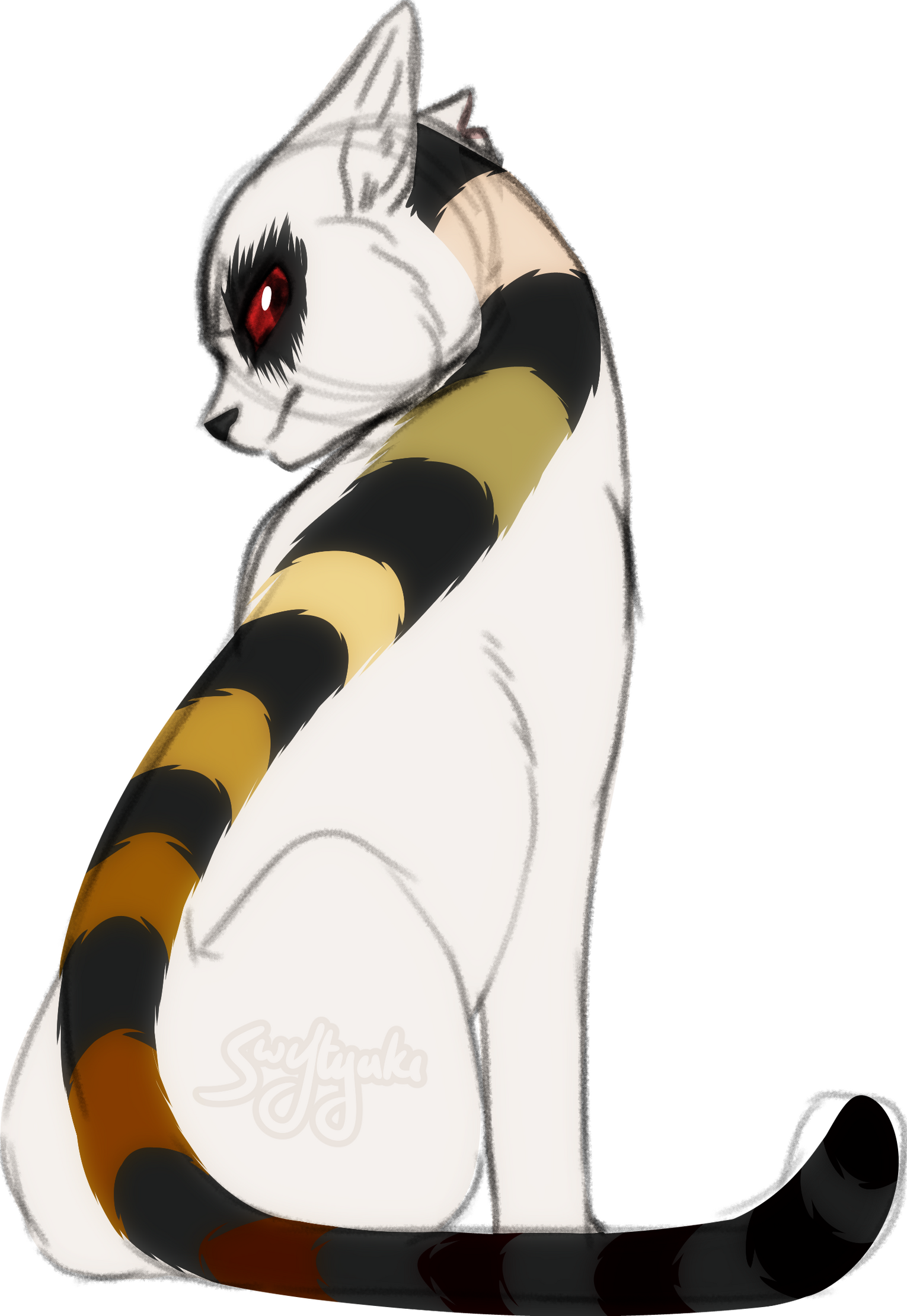 Sketch commission for someone of their OC, Snaketail