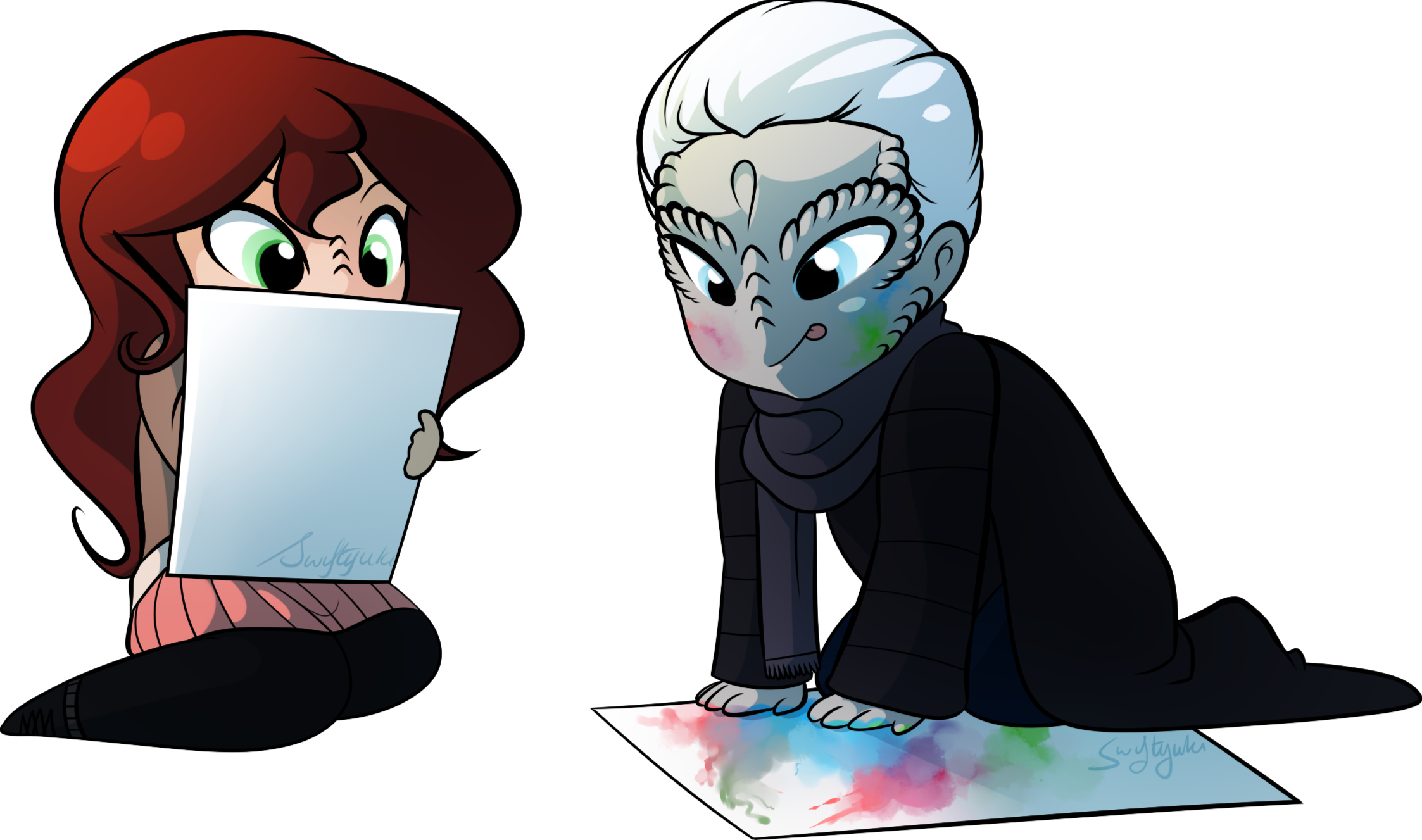 Chibi commission for Kaspar of their OCs