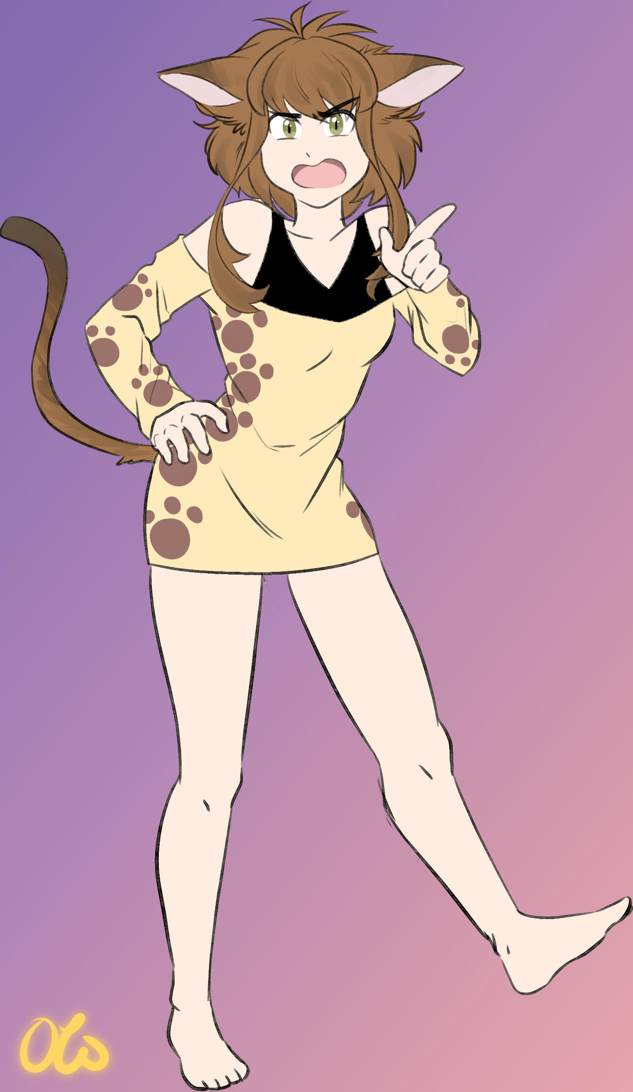 Patreon reward for Spiders of a cat girl