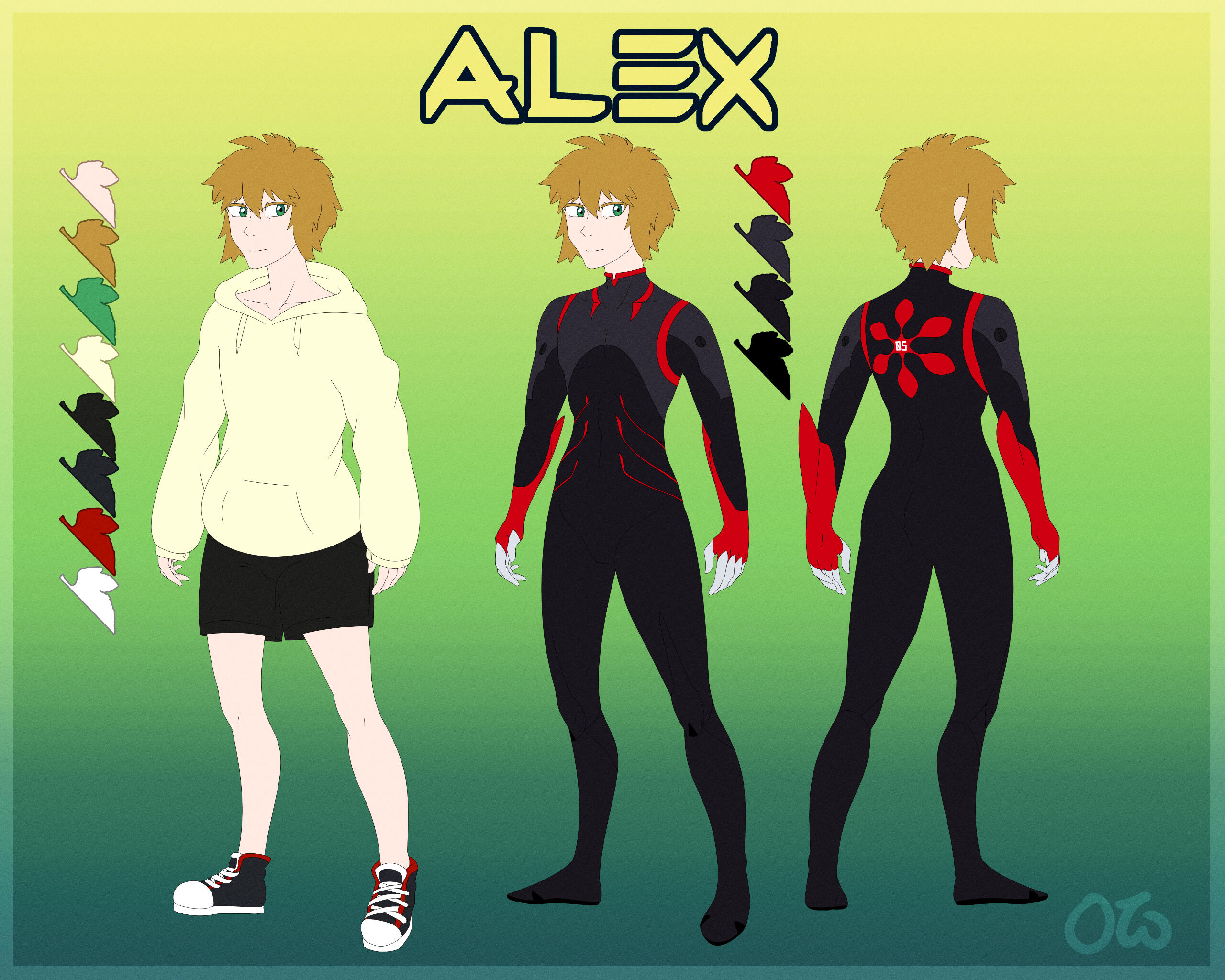 Character sheet for necrosomatic of their AdEva pilot