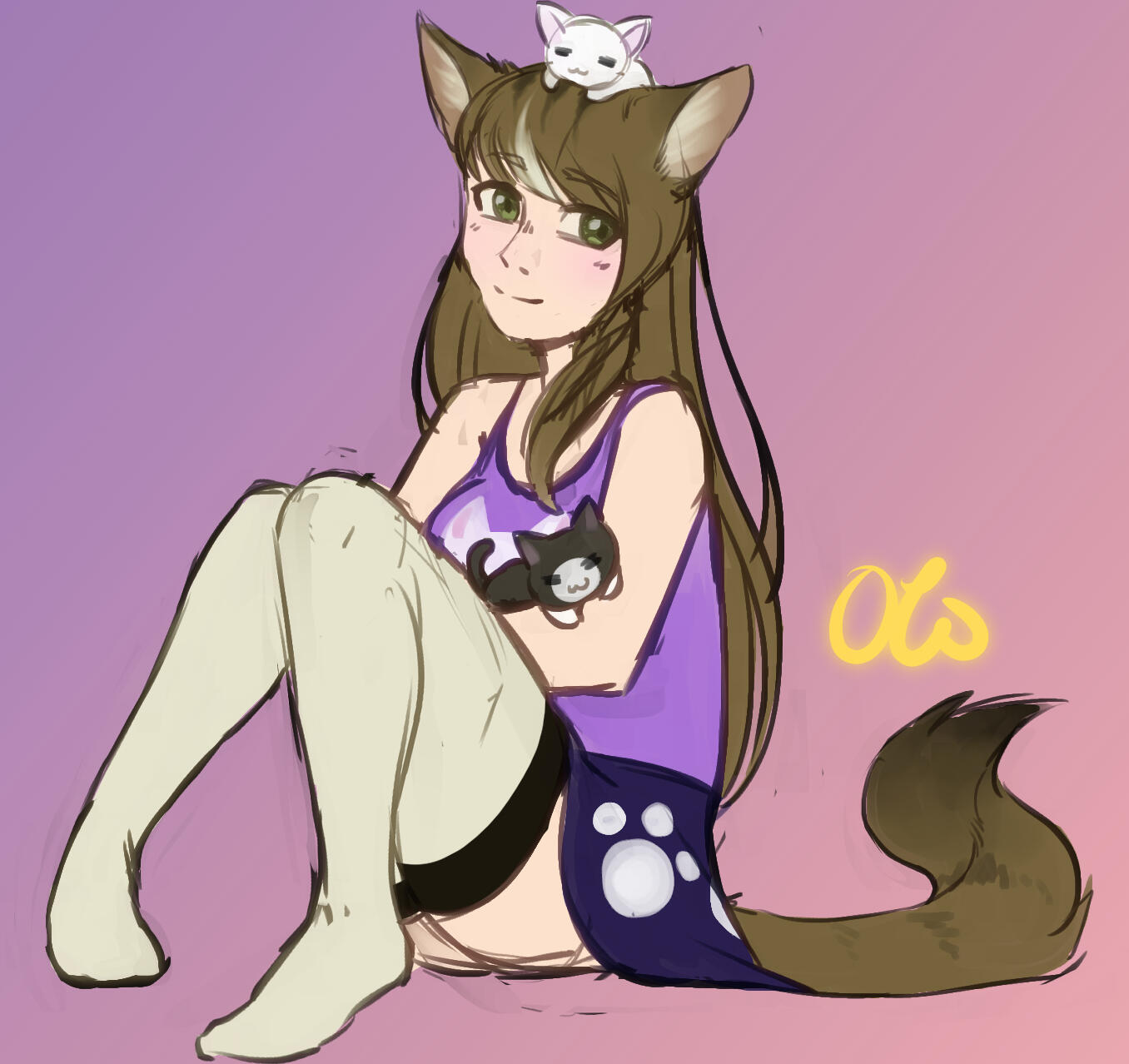 Patreon reward for Spiders of a cat girl