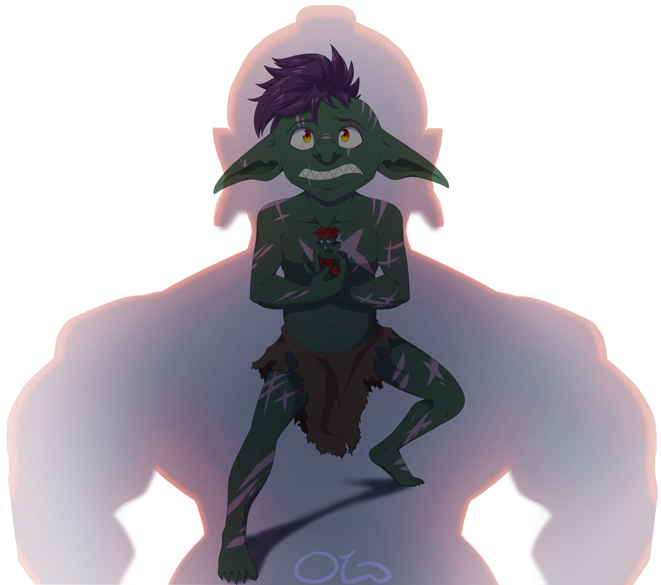 Commission for Knightmare of his goblin OC