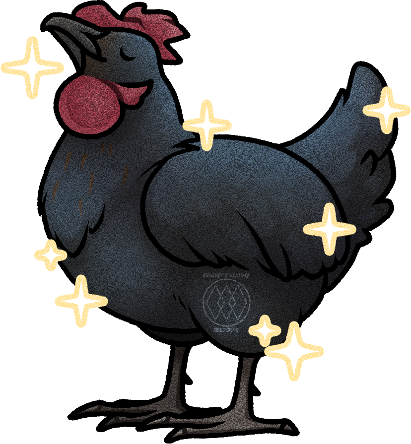 Commission for my mother of a recently passed chicken named Blackie