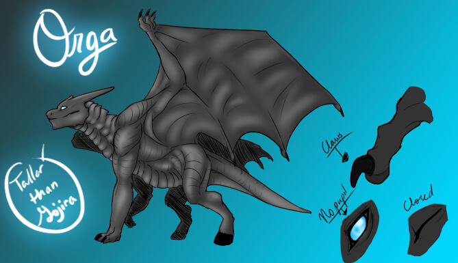 Gift art of a reference for orgadude&#39;s demon OC