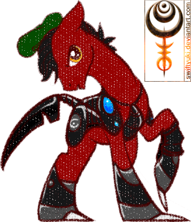 Gift art of Lyoko222's ponysona