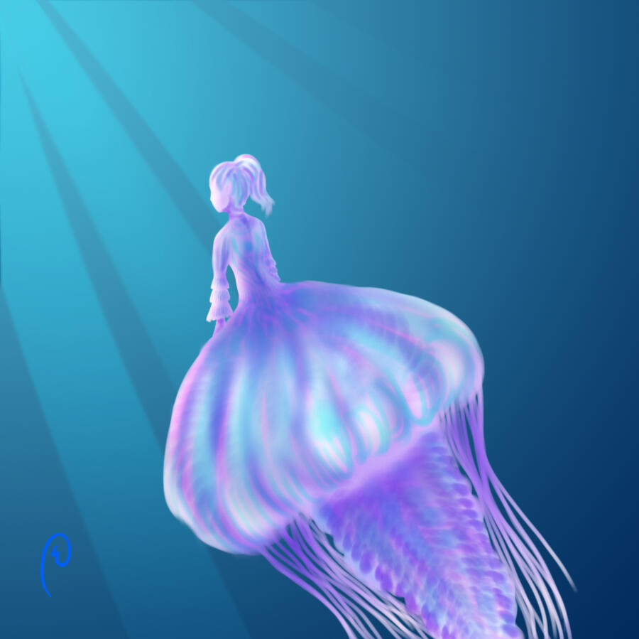 A jellyfish girl I saw in a dream once