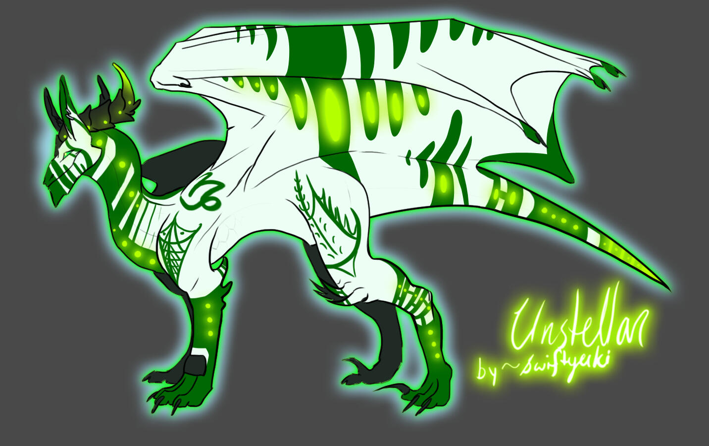 Gift art of a friend as a dragon