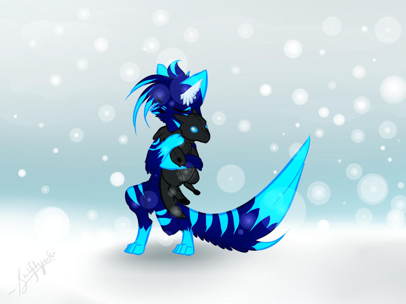 My Fursona with a plushie of orgadude&#39;s OC