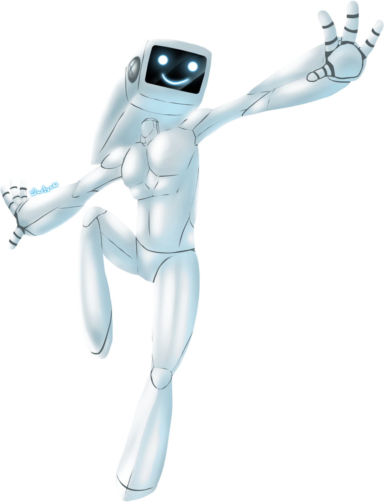 Gift art for Jay of a little robot called Scout