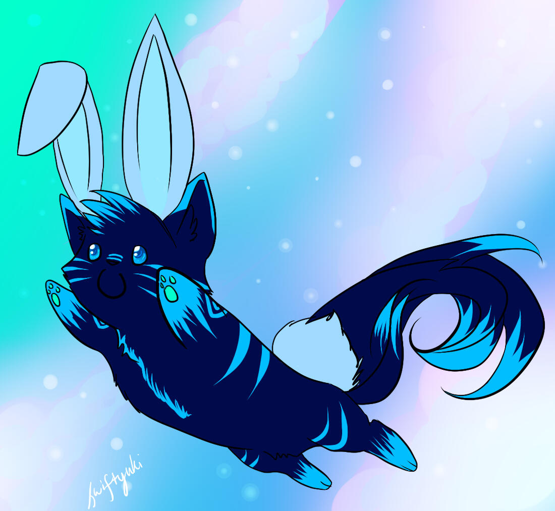 My fursona dressed for easter